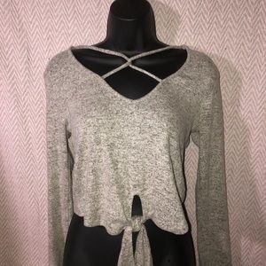 EARTHBOUND Hippie High-Rise Cute Crop Top w/ Tie